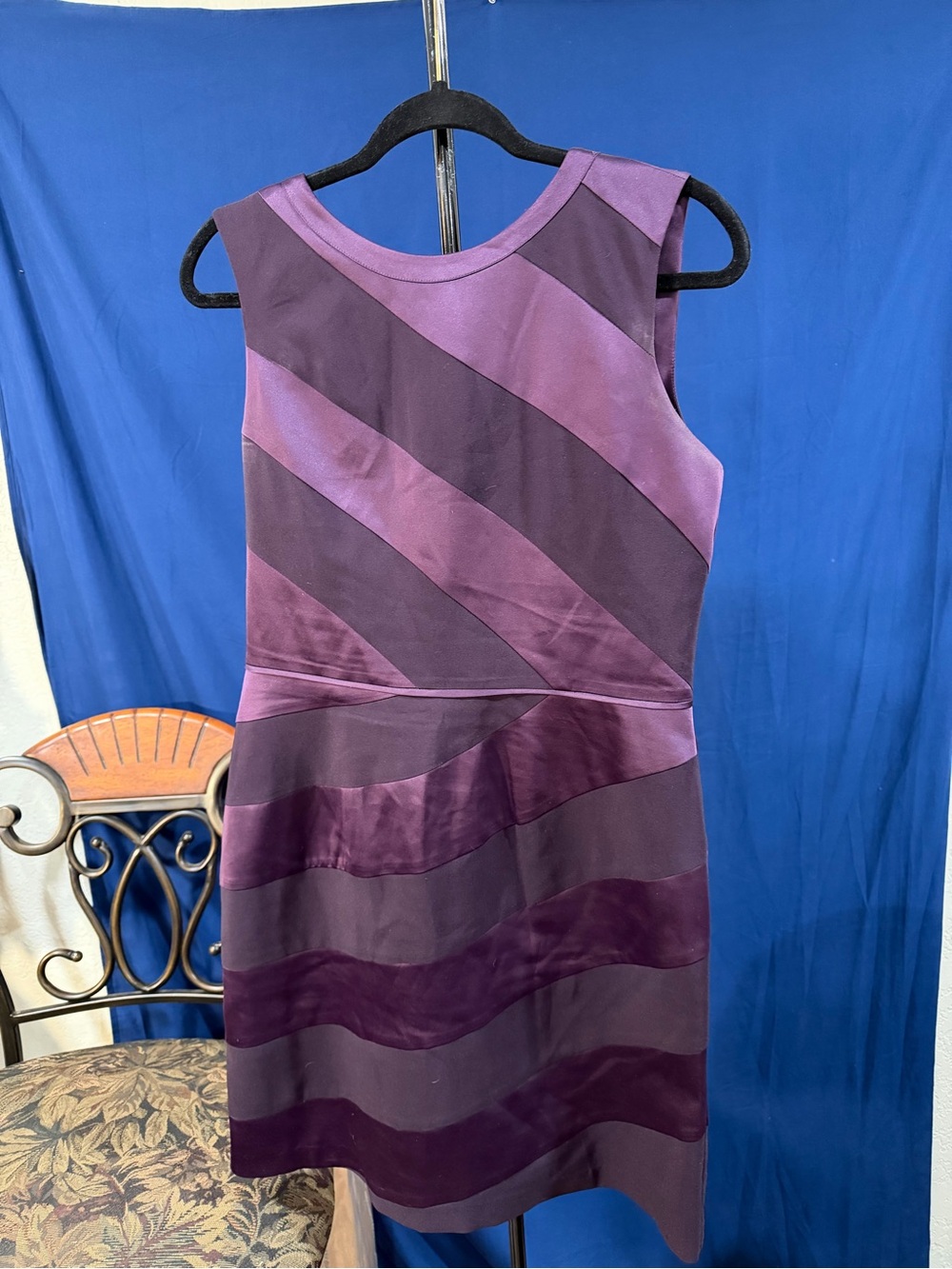Jessica Simpson Purple Sleeveless Sheath Dress